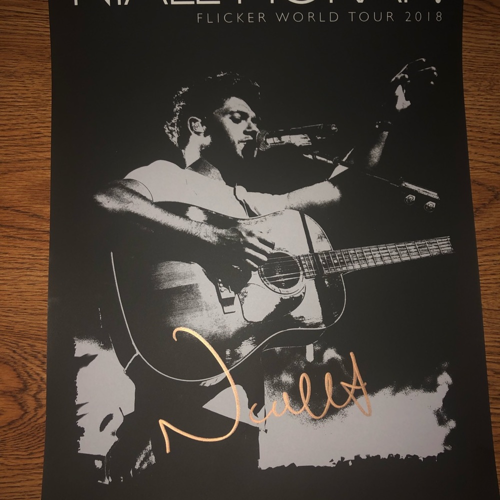 Niall Horan Flicker World Tour Poster SIGNED